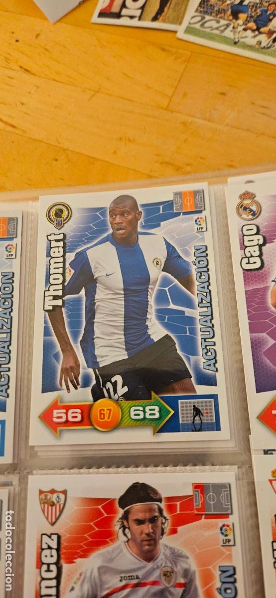 Fu&szlig;ball-Sticker: Thomert - H&eacute;rcules - Actualizaci&oacute;n - Adrenalyn 2010 2011 - 10 11 - Trading Card
