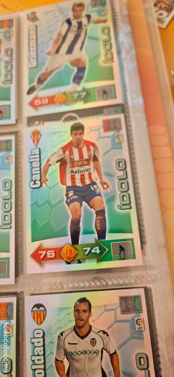 Figurine di Calcio: Canella - Sporting de Gij&oacute;n - &Iacute;dolos - Adrenalyn 2010 2011 - 10 11 - Trading Card
