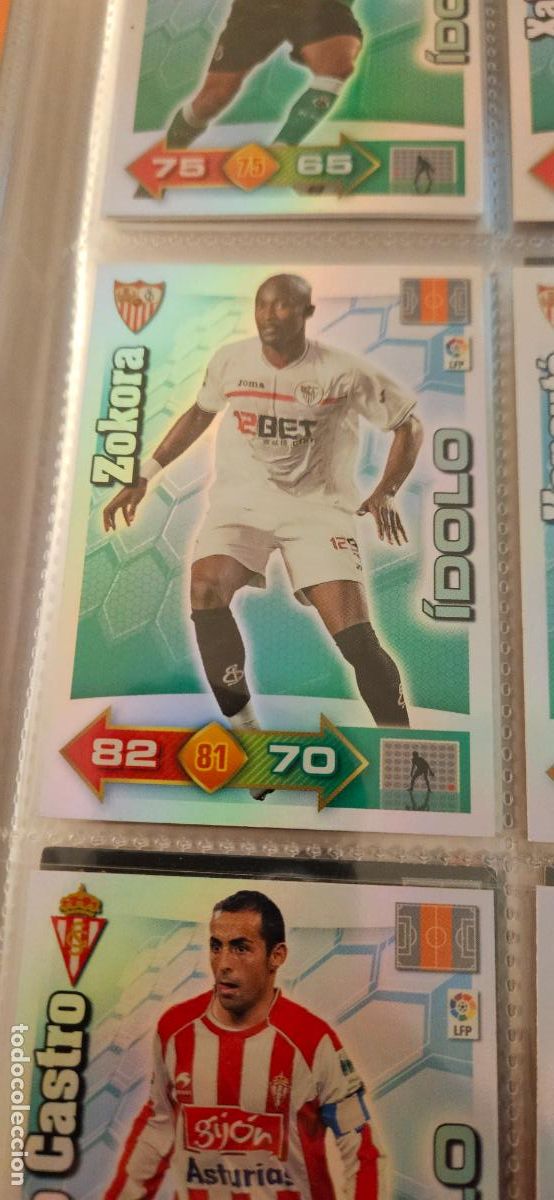 Figurine di Calcio: Zokora - Sevilla - &Iacute;dolos - Adrenalyn 2010 2011 - 10 11 - Trading Card