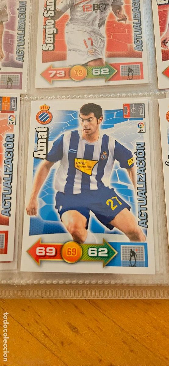 Figurine di Calcio: Amat - Espanyol - Actualizaci&oacute;n - Adrenalyn 2010 2011 - 10 11 - Trading Card