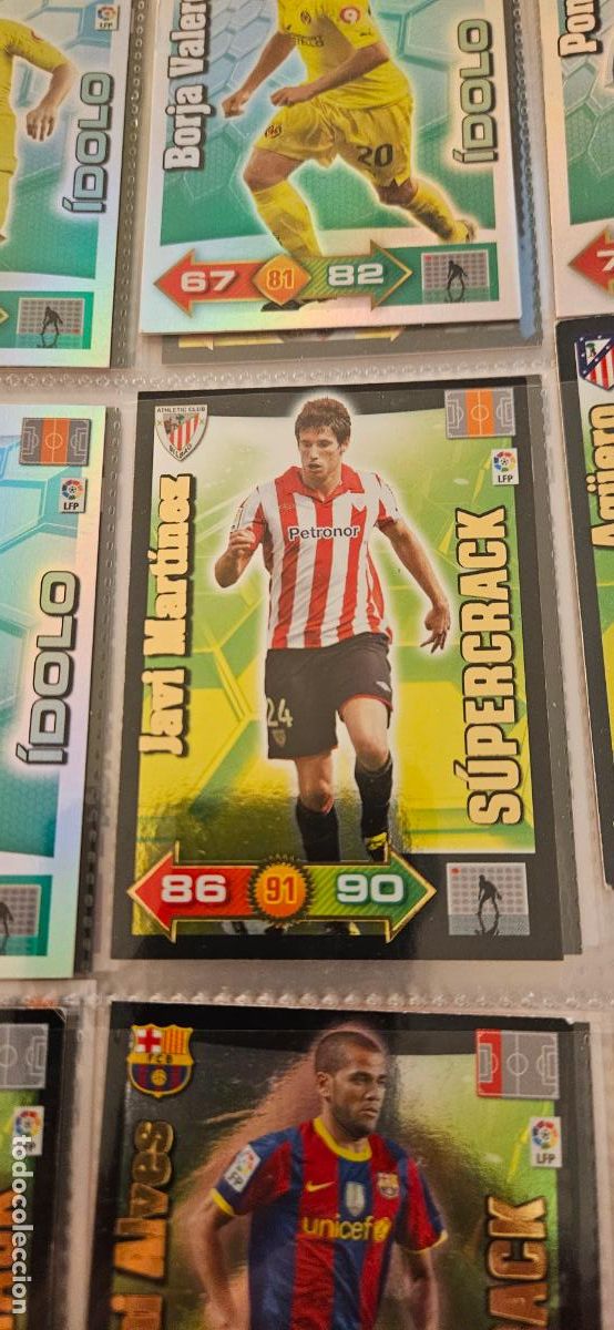 Fu&szlig;ball-Sticker: Javi Mart&iacute;nez - Athletic Club - S&uacute;percracks - Adrenalyn 2010 2011 - 10 11 - Trading Card
