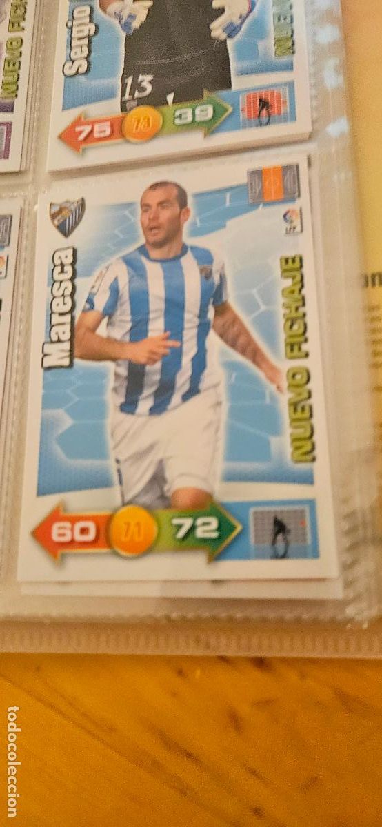 Figurine di Calcio: Maresca - M&aacute;laga - Nuevo Fichaje - Adrenalyn 2010 2011 - 10 11 - Trading Card