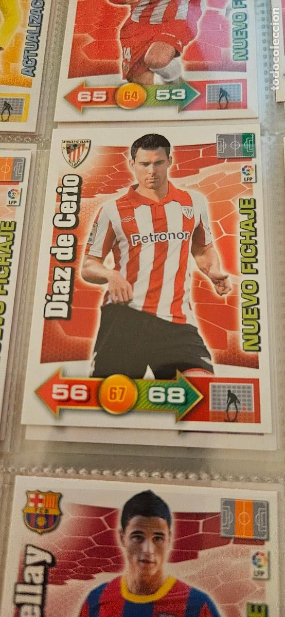 Figurine di Calcio: D&iacute;az de Cerio - Athletic Club - Nuevo Fichaje - Adrenalyn 2010 2011 - 10 11 - Trading Card