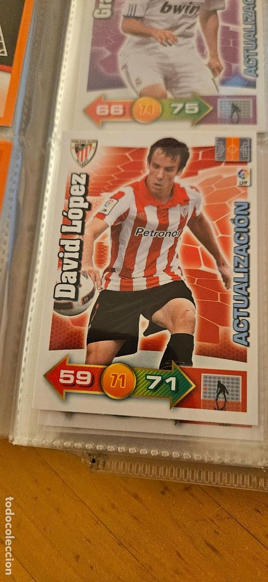 Figurine di Calcio: David L&oacute;pez - Athletic Club - Actualizaci&oacute;n - Adrenalyn 2010 2011 - 10 11 - Trading Card