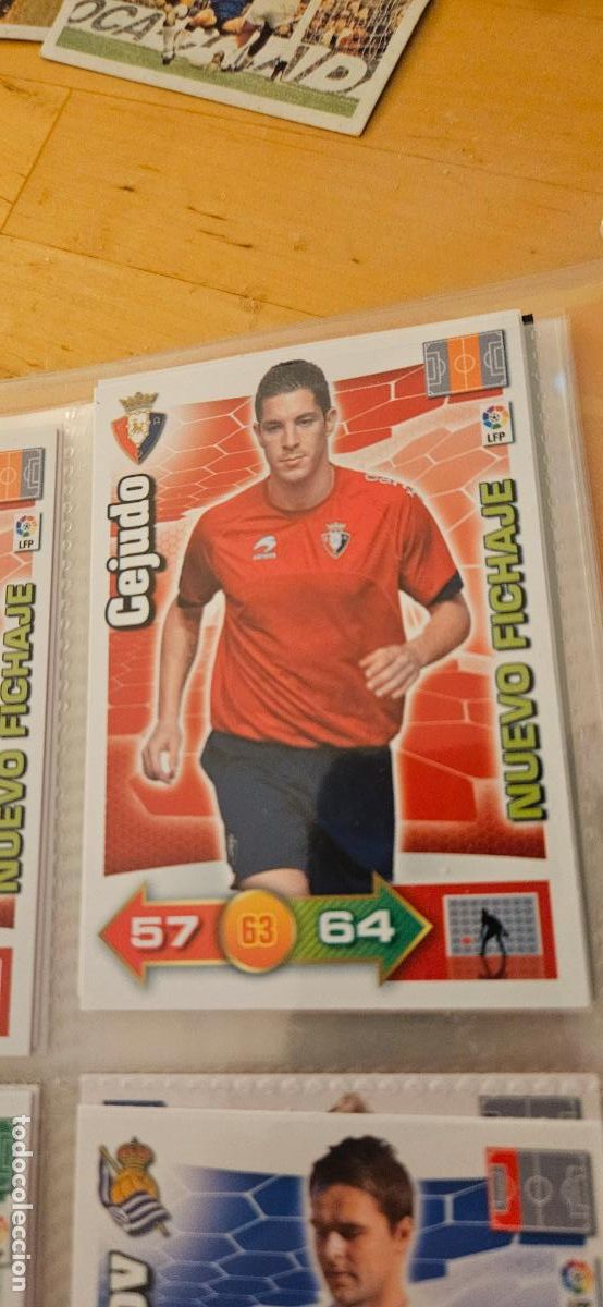 Figurine di Calcio: Cejudo - Osasuna - Nuevo Fichaje - Adrenalyn 2010 2011 - 10 11 - Trading Card