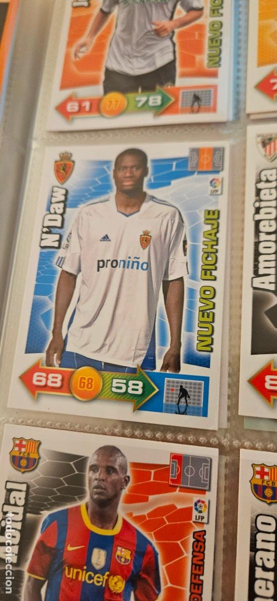 Figurine di Calcio: N'Daw - Zaragoza - Nuevo Fichaje - Adrenalyn 2010 2011 - 10 11 - Trading Card