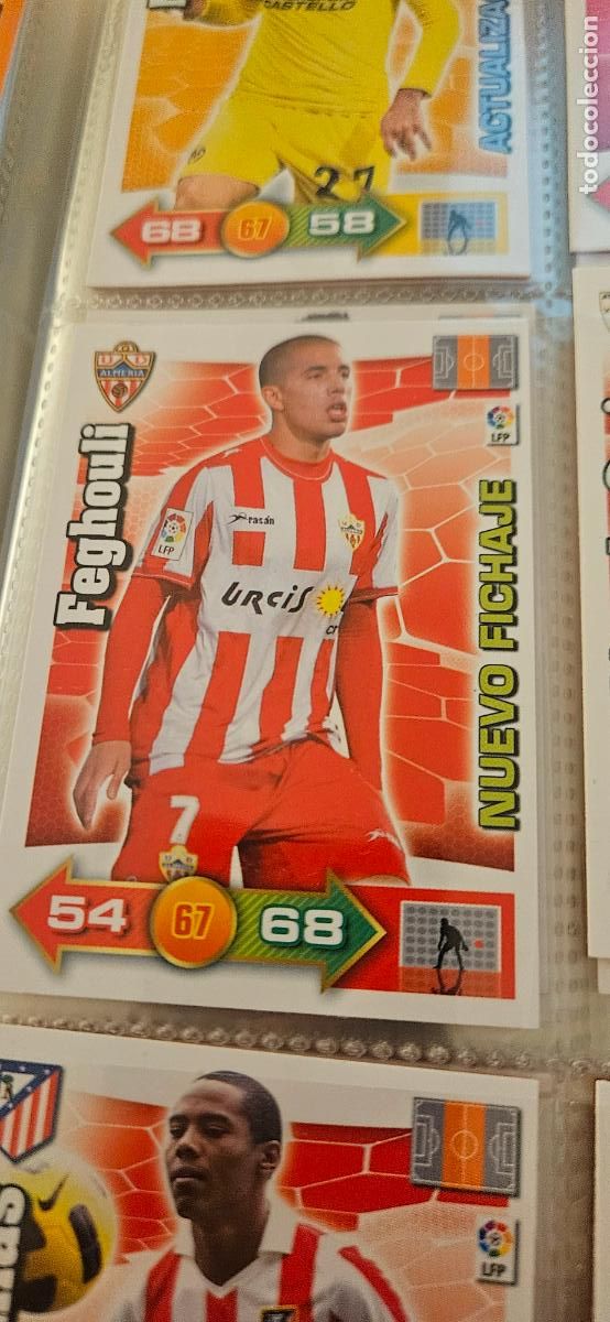 Figurine di Calcio: Feghouli - Almer&iacute;a - Nuevo Fichaje - Adrenalyn 2010 2011 - 10 11 - Trading Card