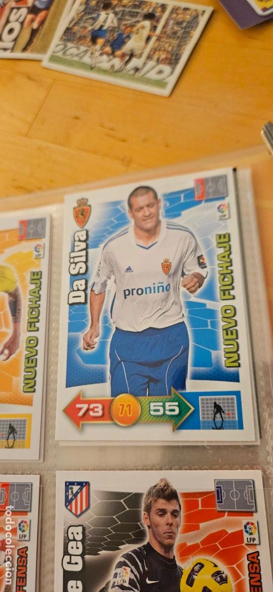 Figurine di Calcio: Da Silva - Zaragoza - Nuevo Fichaje - Adrenalyn 2010 2011 - 10 11 - Trading Card
