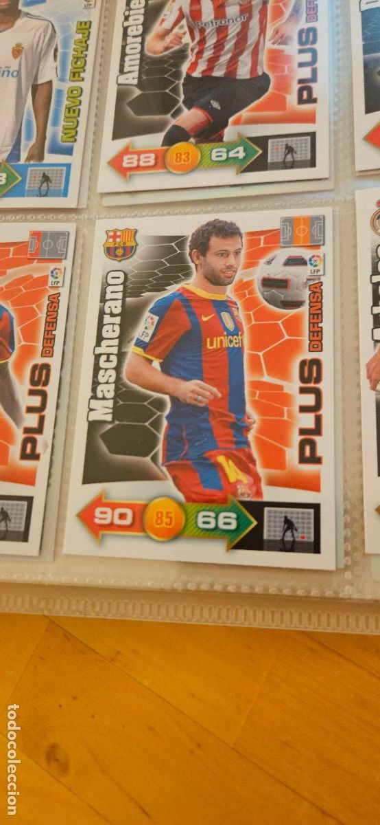 Figurine di Calcio: Mascherano - Barcelona - Plus Defensa - Adrenalyn 2010 2011 - 10 11 - Trading Card