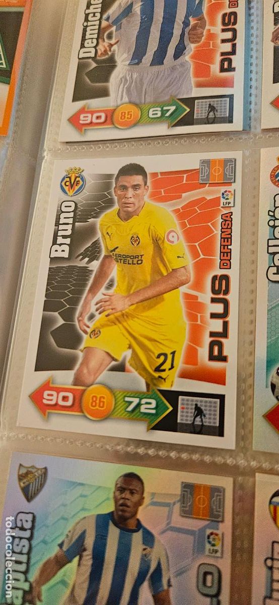 Figurine di Calcio: Bruno - Villarreal - Plus Defensa - Adrenalyn 2010 2011 - 10 11 - Trading Card