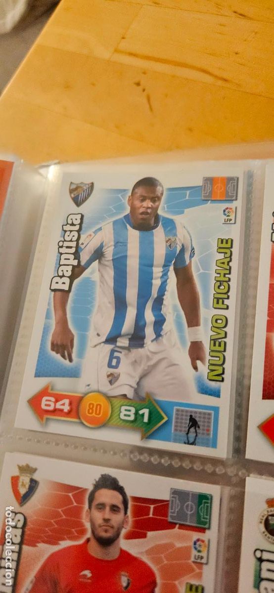Figurine di Calcio: Baptista - M&aacute;laga - Nuevo Fichaje - Adrenalyn 2010 2011 - 10 11 - Trading Card