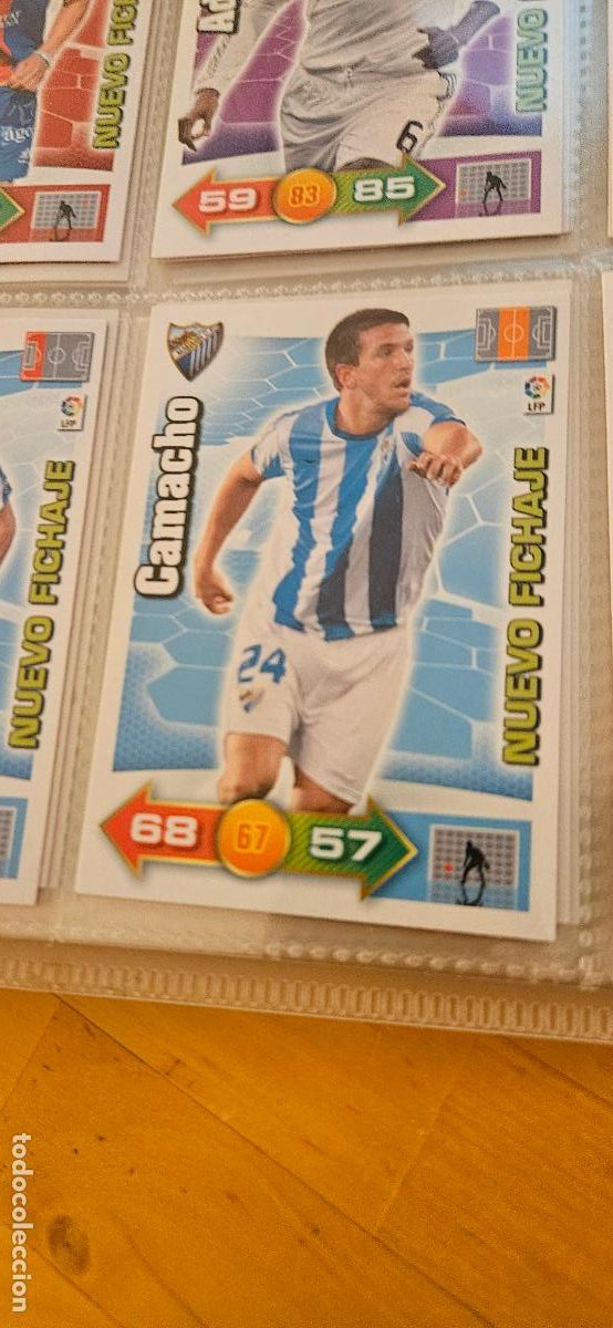 Figurine di Calcio: Camacho - M&aacute;laga - Nuevo Fichaje - Adrenalyn 2010 2011 - 10 11 - Trading Card