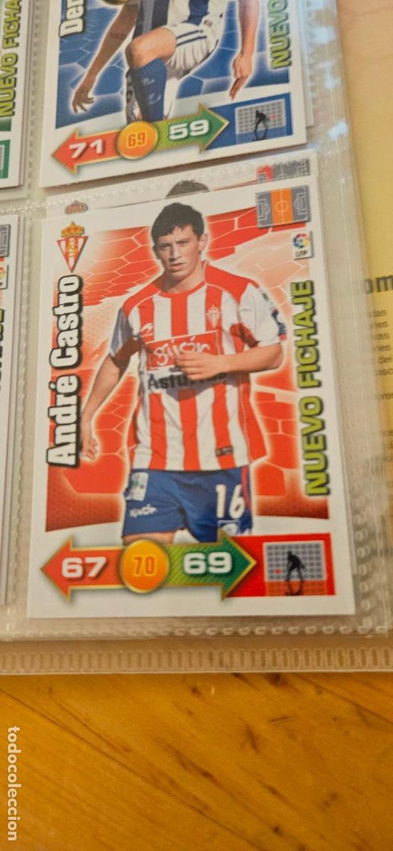 Cromos de f&uacute;tbol: Andr&eacute; Castro - Sporting de Gij&oacute;n - Nuevo Fichaje - Adrenalyn 2010 2011 - 10 11 - Trading C