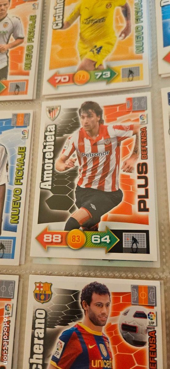 Cromos de f&uacute;tbol: Amorebieta - Athletic Club - Plus Defensa - Adrenalyn 2010 2011 - 10 11 - Trading Card