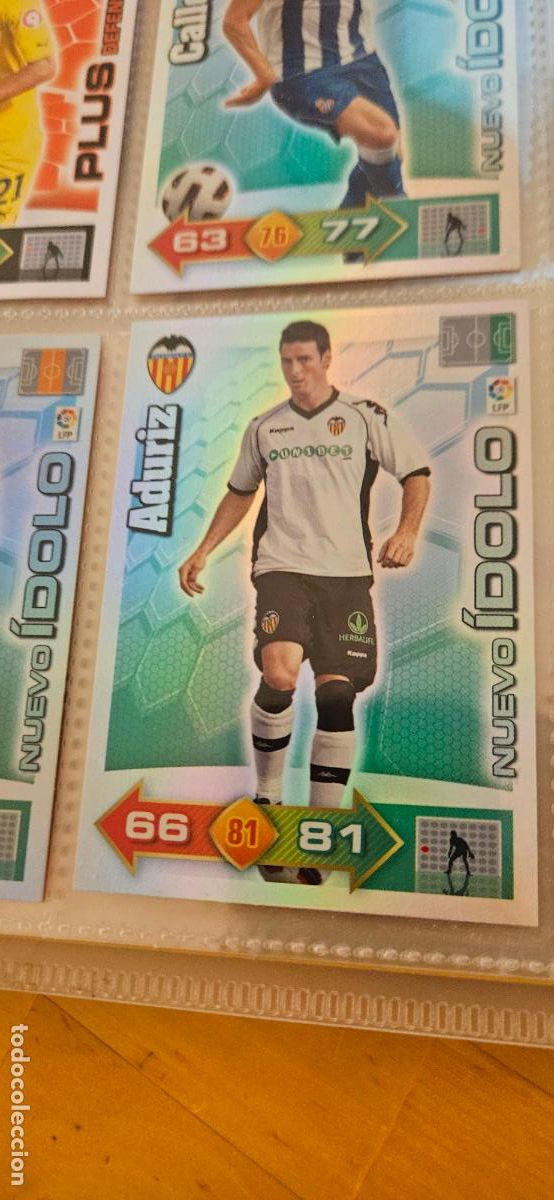 Cromos de f&uacute;tbol: Aduriz - Valencia - Nuevo &Iacute;dolo - Adrenalyn 2010 2011 - 10 11 - Trading Card
