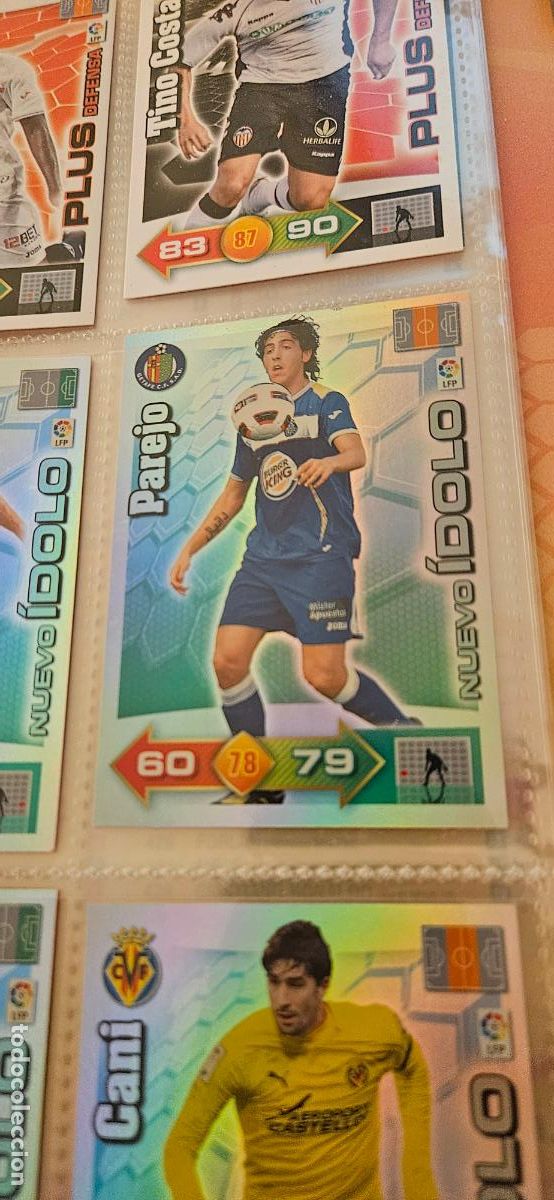 Cromos de f&uacute;tbol: Parejo - Getafe - Nuevo &Iacute;dolo - Adrenalyn 2010 2011 - 10 11 - Trading Card