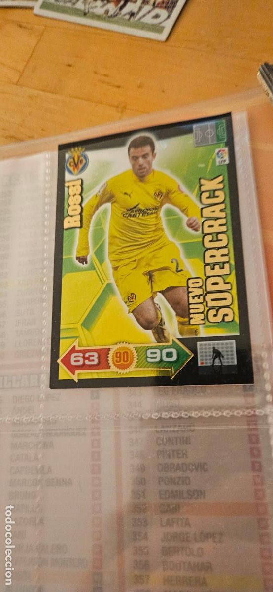 Cromos de f&uacute;tbol: Rossi - Villarreal - Nuevo S&uacute;percrack - Adrenalyn 2010 2011 - 10 11 - Trading Card