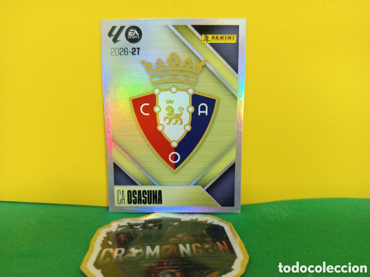 Cromos de f&uacute;tbol: ❇️ CROMO ⚽ ESCUDO OSASUNA LIGA 26 27 2026 2027 EDICIONES ESTE PANINI SIN PEGAR❇️