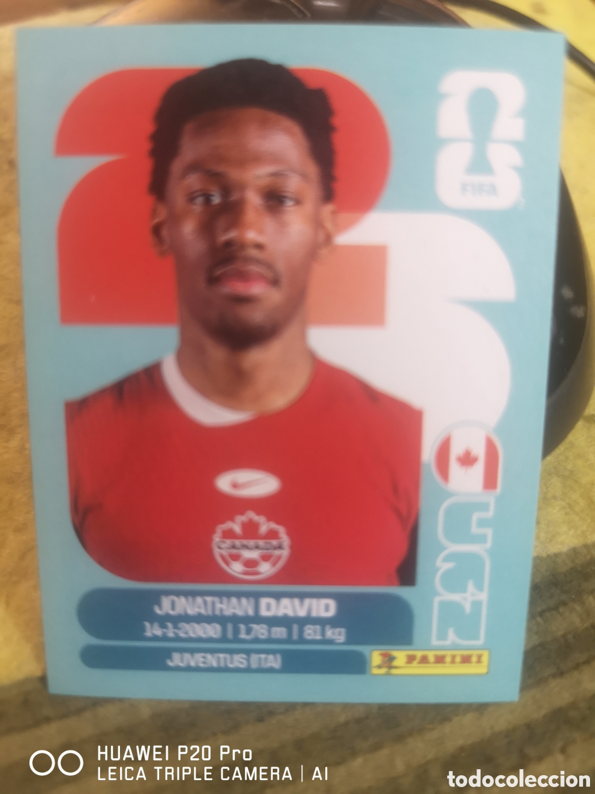 Cromos de f&uacute;tbol: FIFA WORLD CUP MUNDIAL 2026 JONATHAN DAVID - CAN 20