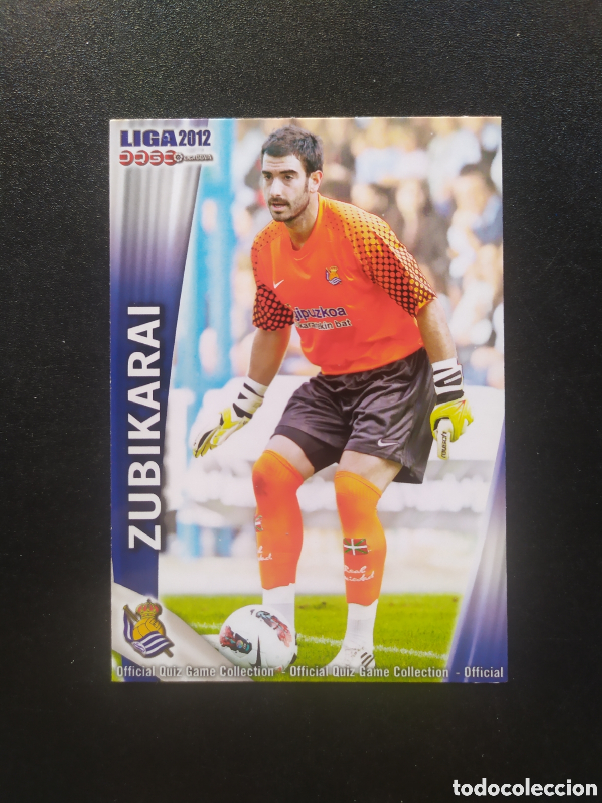 Cromos de f&uacute;tbol: Mundicromo fichas Liga 2011 2012 11 12 Zubikarai corregido n&deg; 383 Real Sociedad