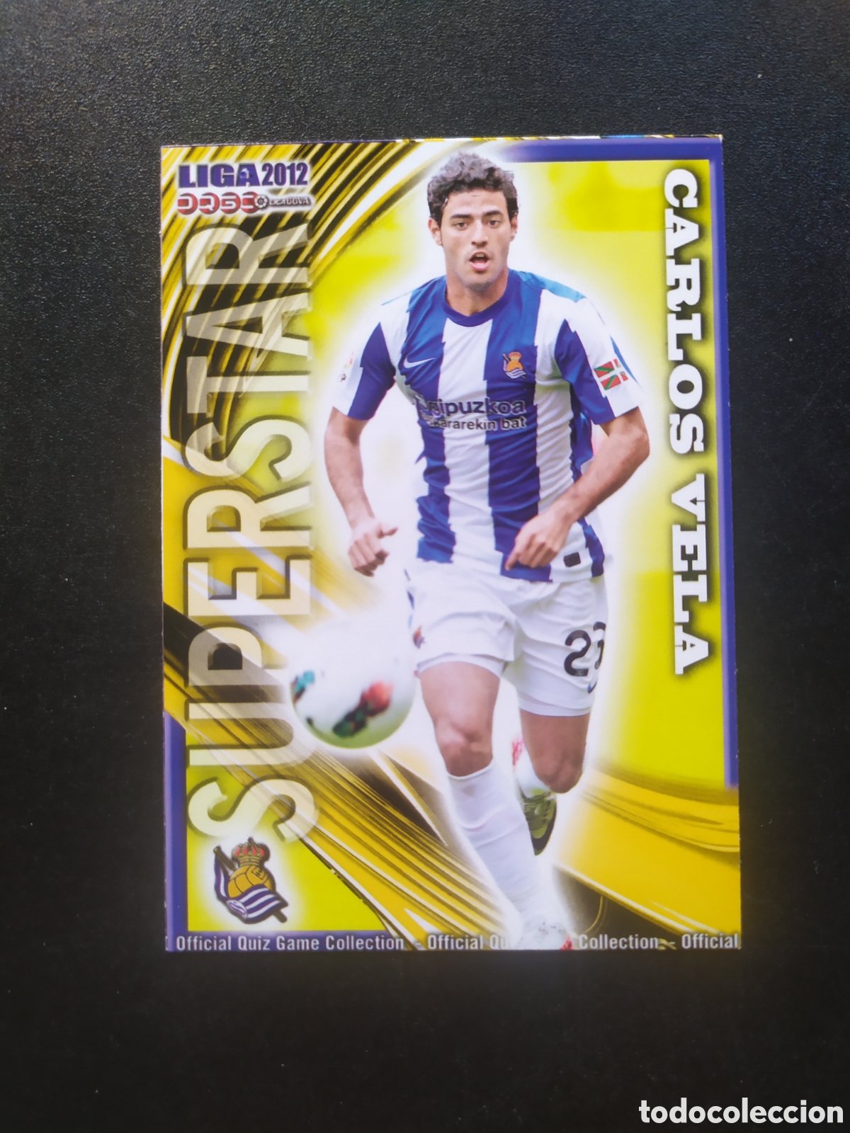 Cromos de f&uacute;tbol: Mundicromo fichas Liga 2011 2012 11 12 Carlos Vela superstar mate n&deg; 402 Real Sociedad