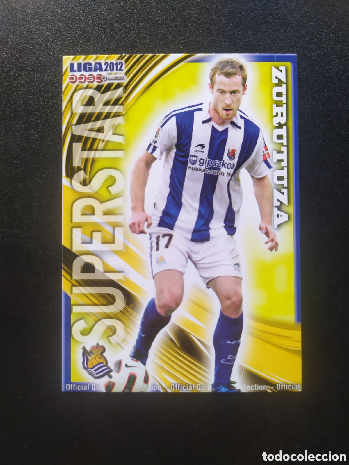 Cromos de f&uacute;tbol: Mundicromo fichas Liga 2011 2012 11 12 Zurutuza superstar mate n&deg; 403 Real Sociedad