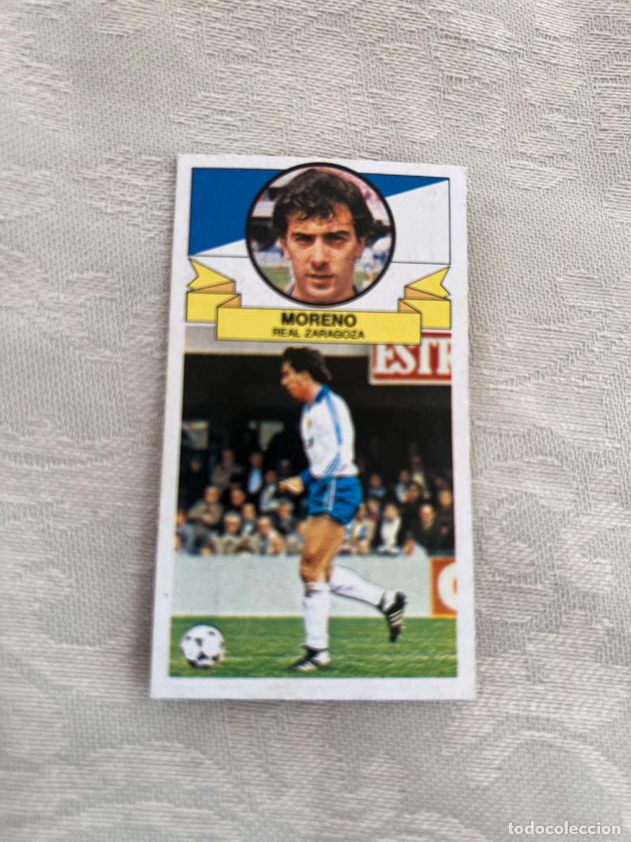 Cromos de f&uacute;tbol: MORENO REAL ZARAGOZA BAJA LIGA ESTE 1985 1986 85 86