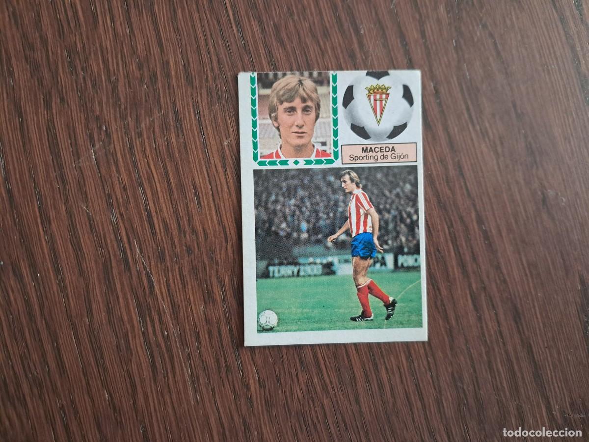 Cromos de f&uacute;tbol: cromo de futbol, edic. Este 83-84, Maceda, Sporting de Gij&oacute;n. sin pegar.