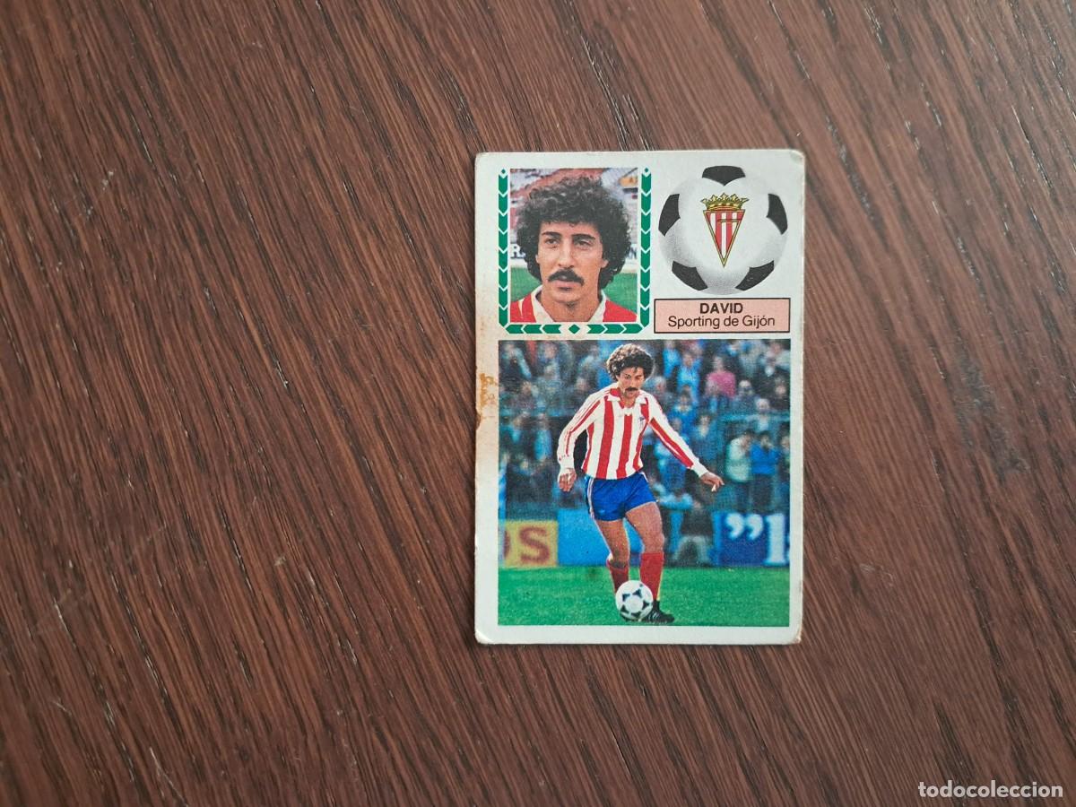 Cromos de f&uacute;tbol: cromo de futbol, edic. Este 83-84, David, Sporting de Gij&oacute;n. coloca..... sin pegar.