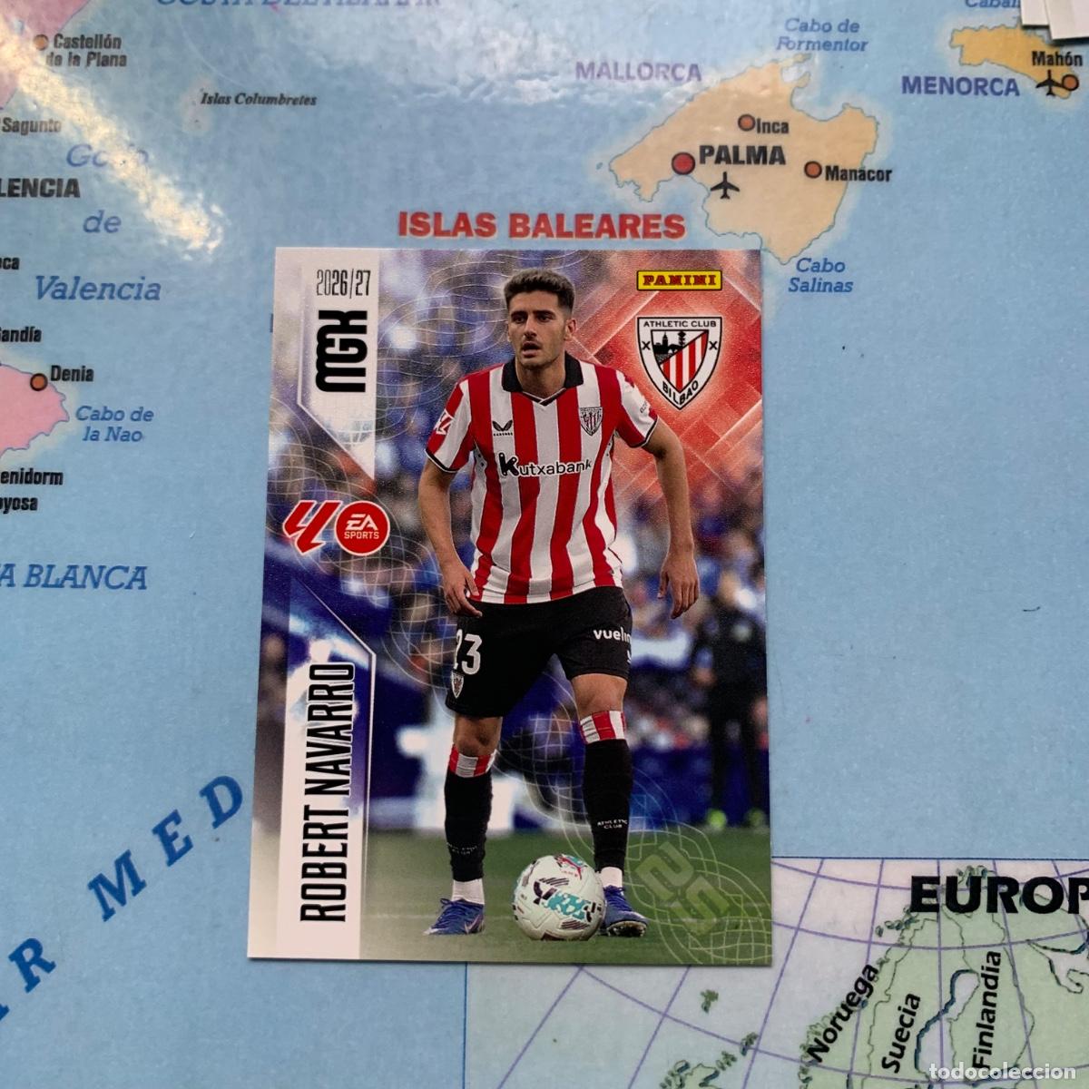 Cromos de f&uacute;tbol: Robert Navarro n&uacute;mero 51 del Athletic de Bilbao megacracks 26-27 2026-2027
