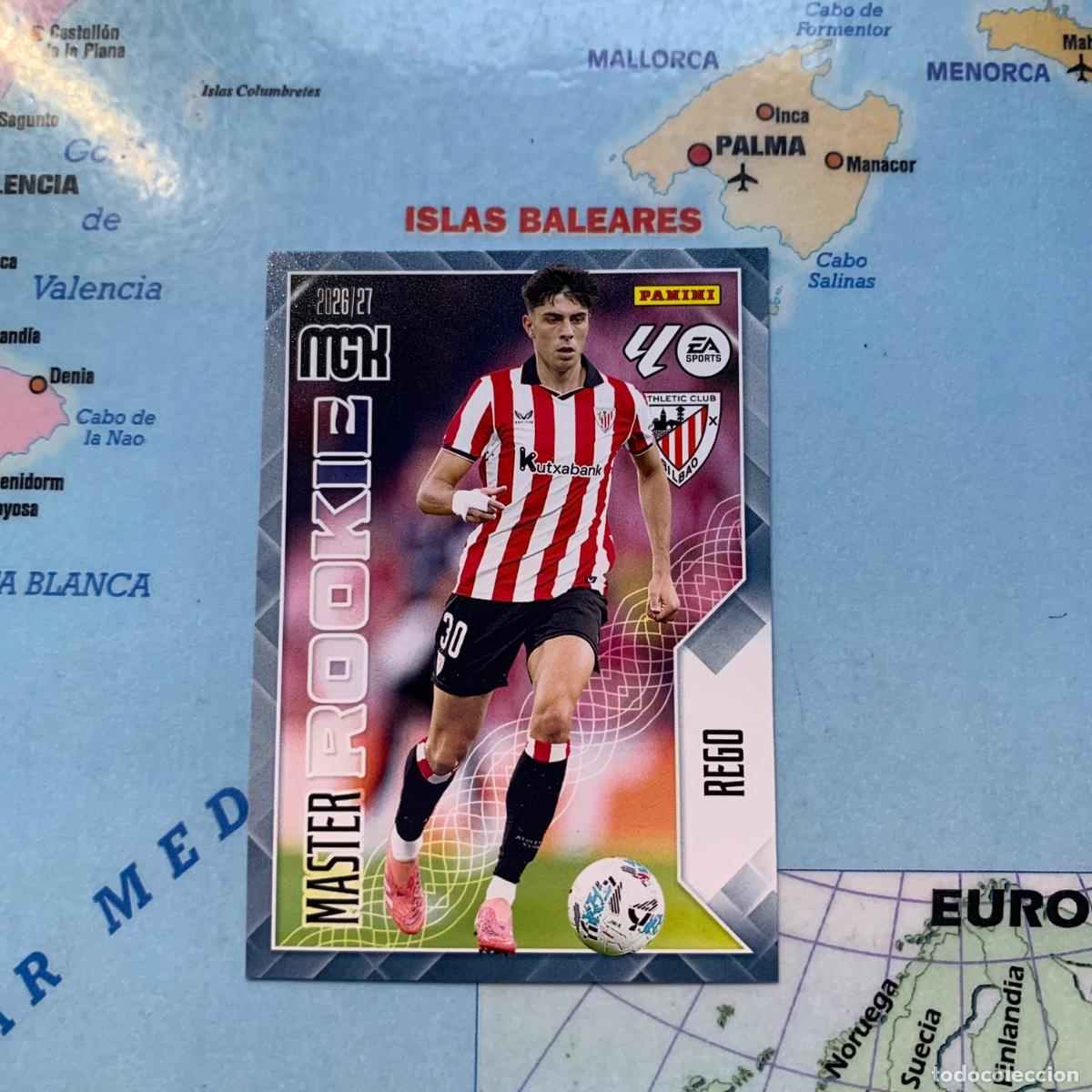 Cromos de f&uacute;tbol: Rego serie master Rookie n&uacute;mero 418 Del Athletic de Bilbao megacracks 26-27 2026-2027