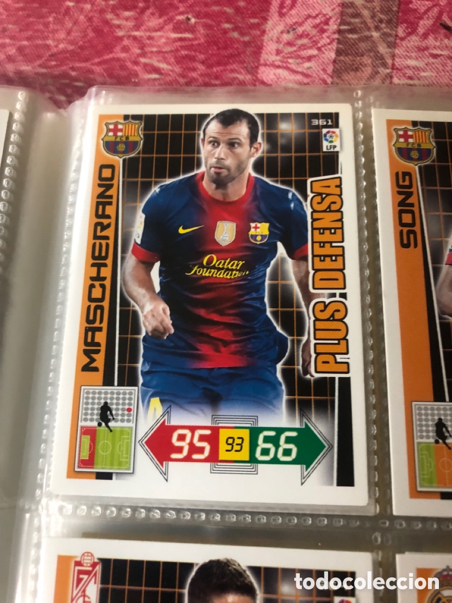 Cromos de f&uacute;tbol: Adrenalyn 2012 2013 plus defensa mascherano 361 Barcelona