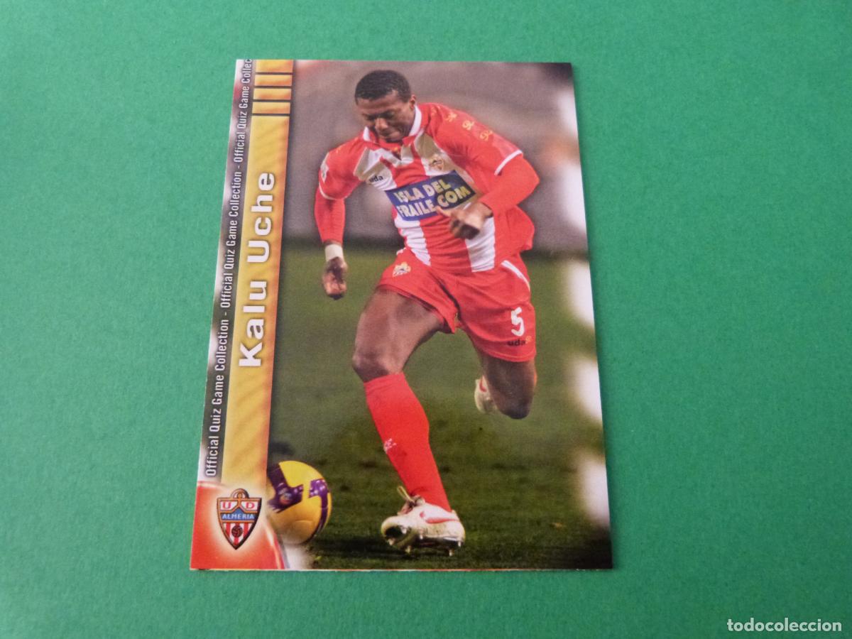 Cromos de f&uacute;tbol: TRADING CARD FUTBOL KALU UCHE U.D. ALMERIA N&ordm; 289 FICHAS LIGA MUNDICROMO 2009-2010/09-10