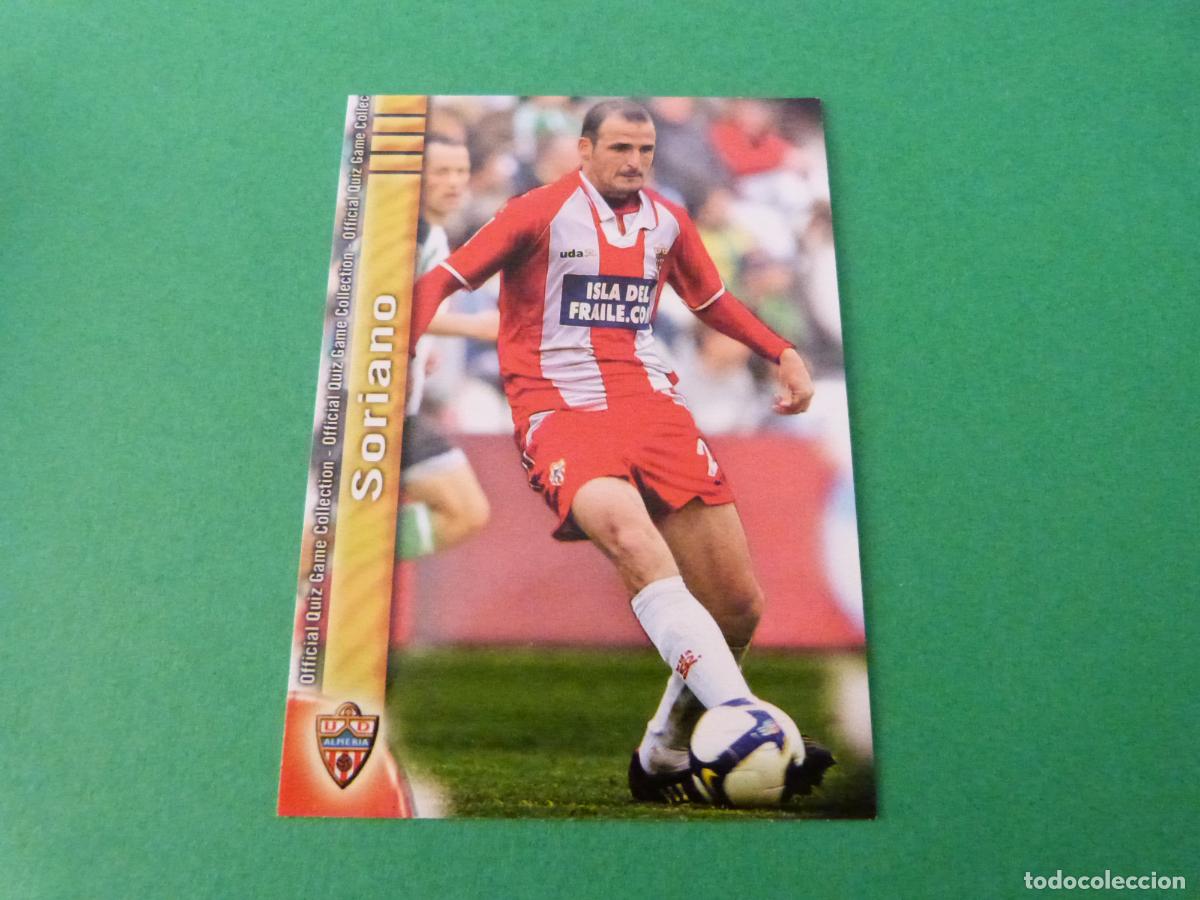 Cromos de f&uacute;tbol: TRADING CARD FUTBOL SORIANO U.D. ALMERIA N&ordm; 287 FICHAS LIGA MUNDICROMO 2009-2010/09-10