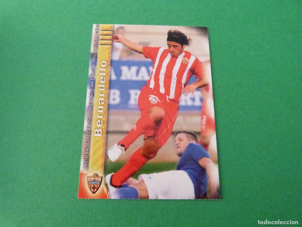 Cromos de Futebol: TRADING CARD FUTBOL BERNARDELLO U.D. ALMERIA N&ordm; 284 FICHAS LIGA MUNDICROMO 2009-2010/09-10