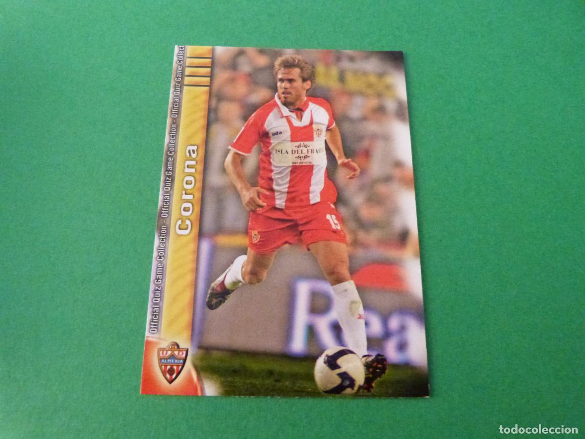 Figurine di Calcio: TRADING CARD FUTBOL CORONA U.D. ALMERIA N&ordm; 282 FICHAS LIGA MUNDICROMO 2009-2010/09-10