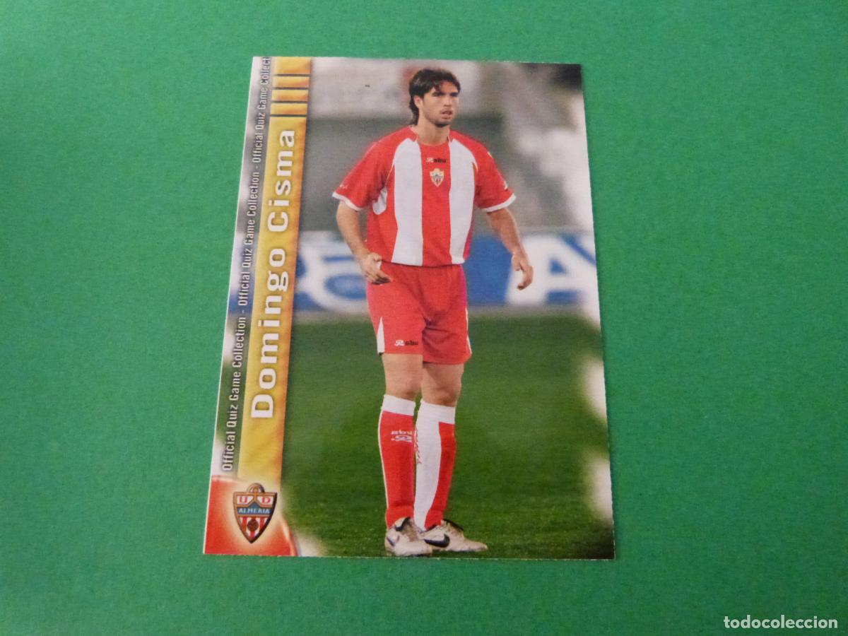 Figurine di Calcio: TRADING CARD FUTBOL DOMINGO CISMA U.D. ALMERIA N&ordm; 281 FICHAS LIGA MUNDICROMO 2009-2010/09-10