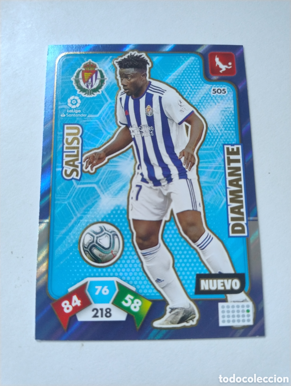 Figurine di Calcio: 505 - Salisu - Valladolid - Adrenalyn XL Liga 2019 - 2020 Nuevo Diamante