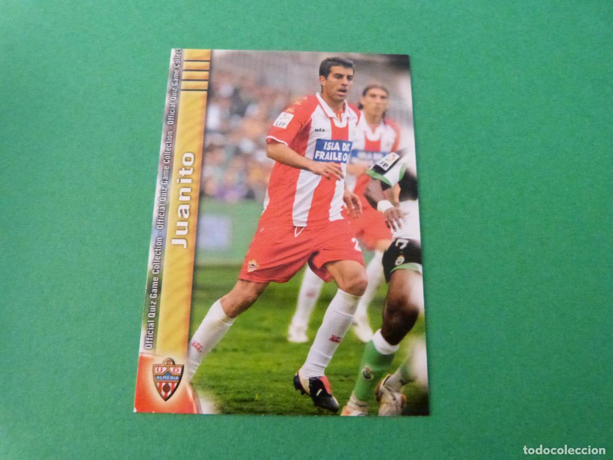 Cromos de f&uacute;tbol: TRADING CARD FUTBOL JUANITO U.D. ALMERIA BAJA N&ordm; 280 FICHAS LIGA MUNDICROMO 2009-2010/09-10