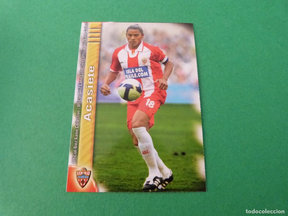 Cromos de f&uacute;tbol: TRADING CARD FUTBOL ACASIETE U.D. ALMERIA N&ordm; 279 FICHAS LIGA MUNDICROMO 2009-2010/09-10