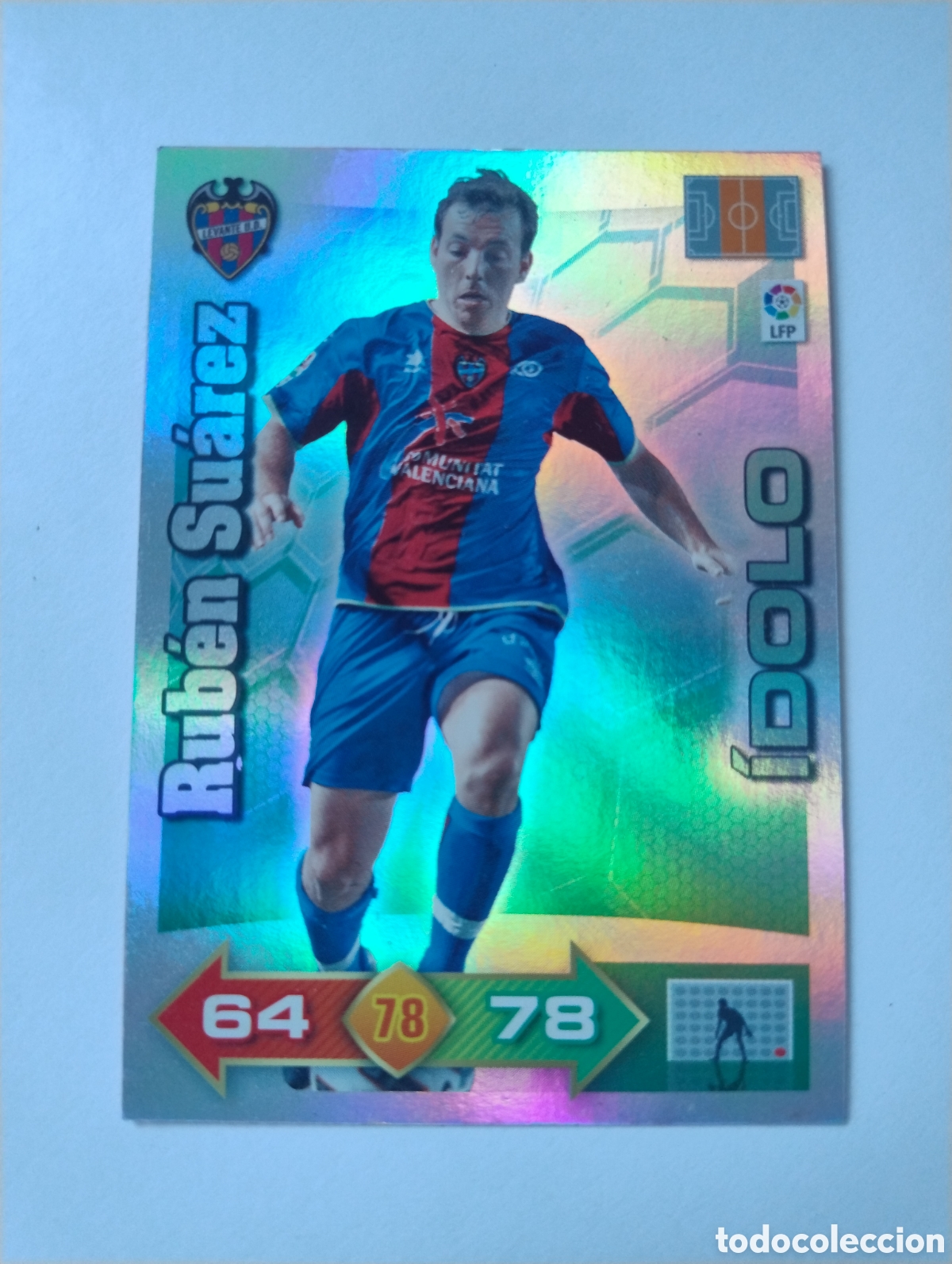 Cromos de f&uacute;tbol: Rub&eacute;n Su&aacute;rez - Levante - Adrenalyn XL Liga 2010 - 2011 Idolo