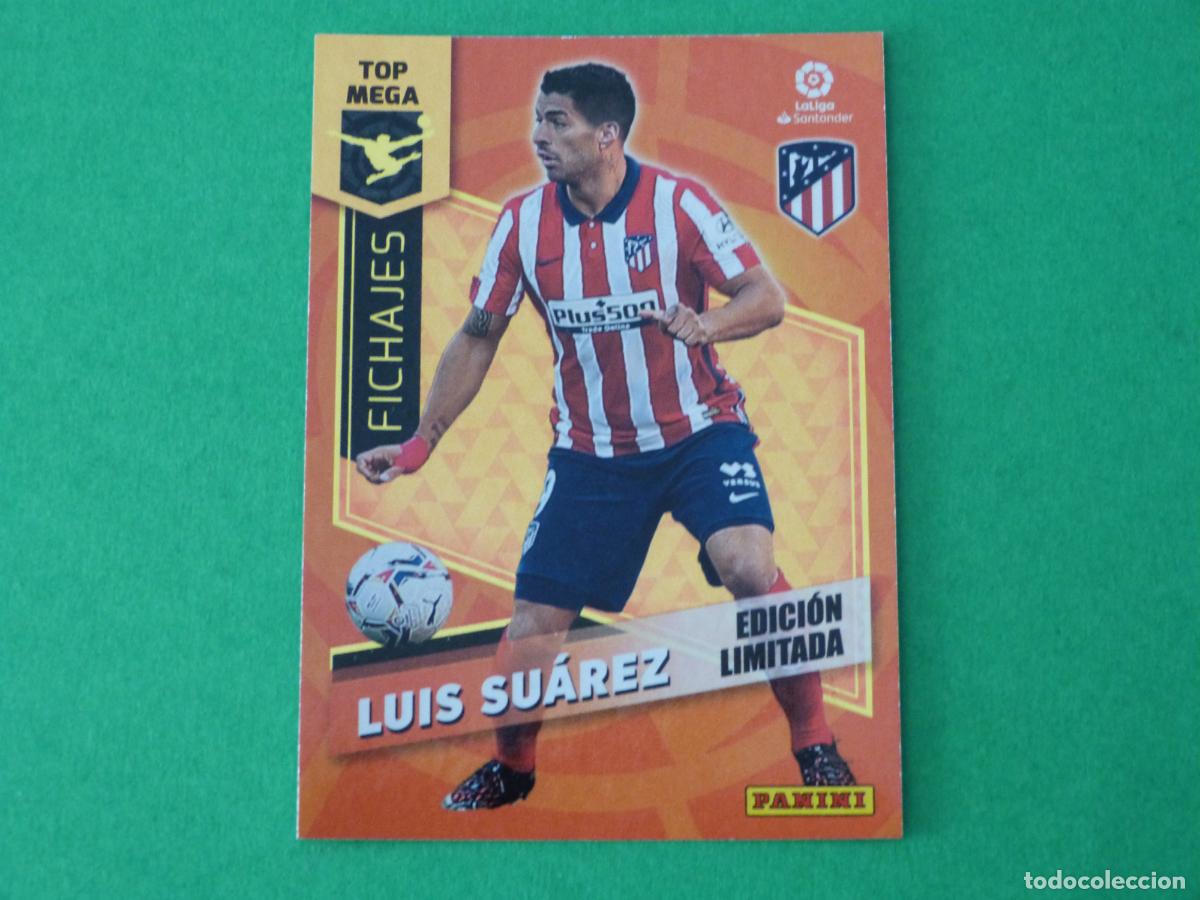 Cromos de f&uacute;tbol: TRADING CARD FUTBOL LUIS SUAREZ ATLETICO DE MADRID LIMITADA LIGA MEGACRACKS 2020-2021/20-21 PANINI