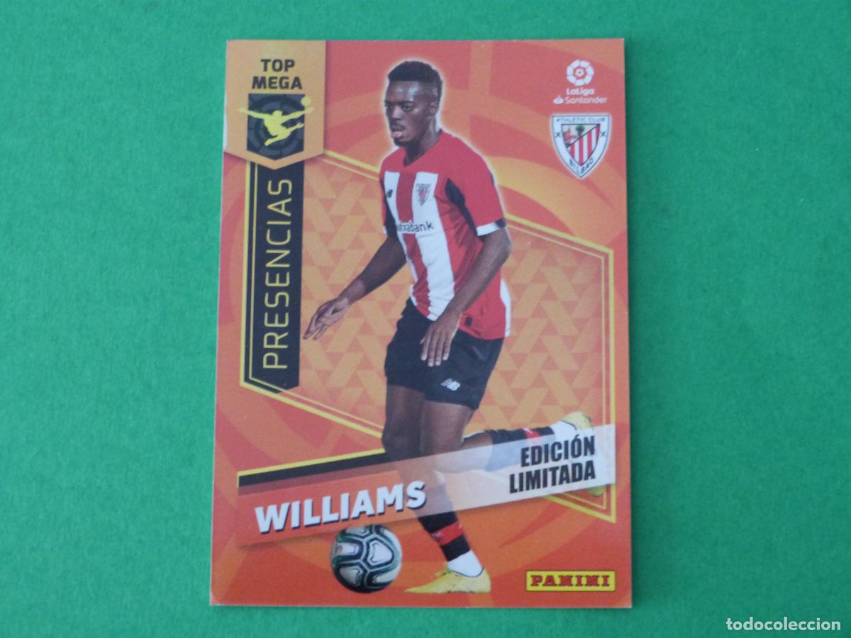 Cromos de f&uacute;tbol: TRADING CARD FUTBOL I&Ntilde;AKI WILLIAMS ATH. BILBAO ED. LIMITADA LIGA MEGACRACKS 2020-2021/20-21 PANINI