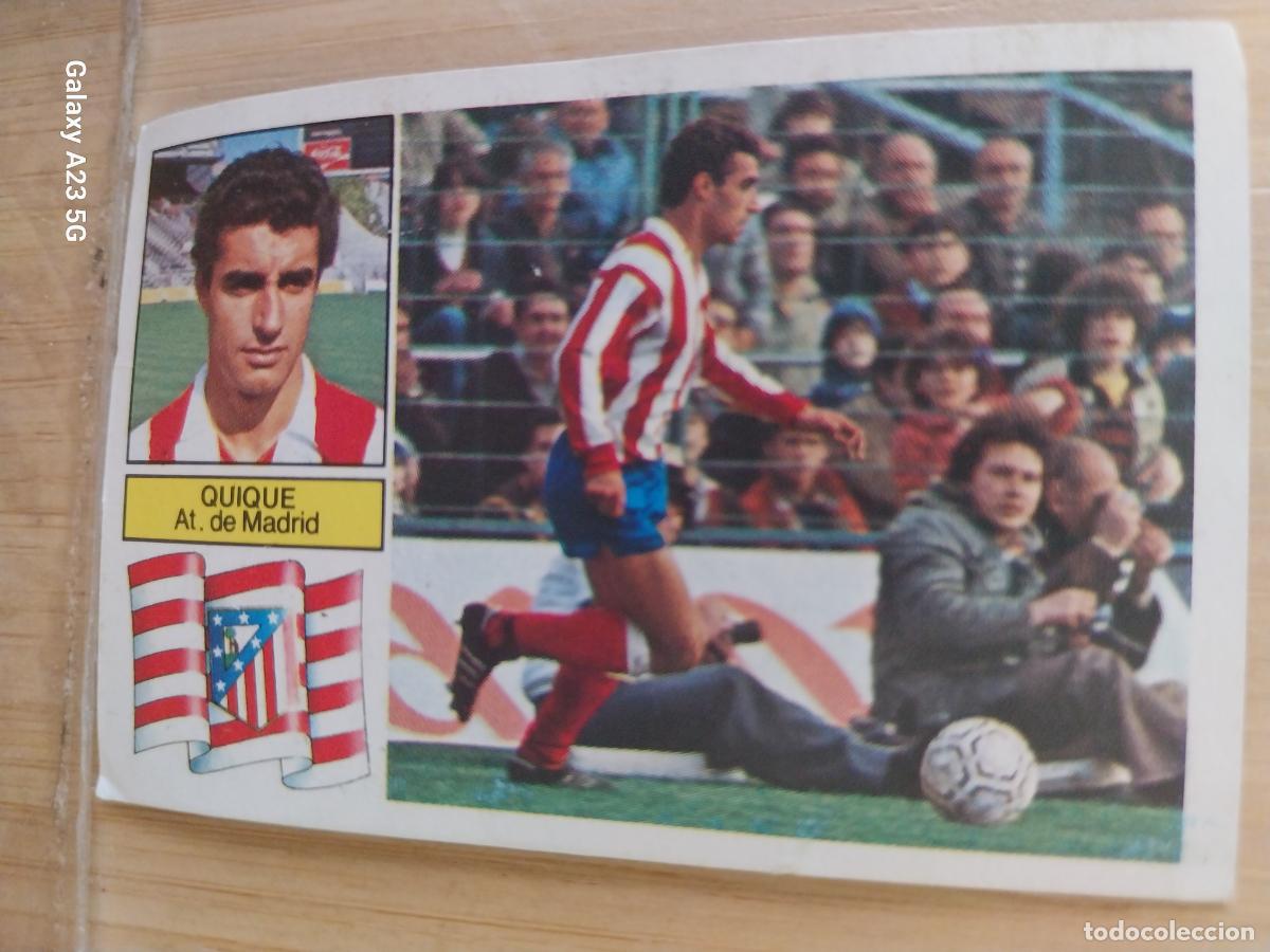 Cromos de f&uacute;tbol: QUIQUE AT ATLETICO MADRID ED ESTE LIGA 1982 82 83 CROMO RECUPERADO ORIGINAL