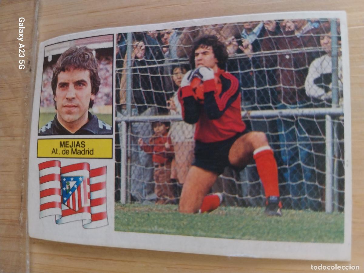 Cromos de f&uacute;tbol: MEJIAS AT ATLETICO MADRID ED ESTE LIGA 1982 82 83 CROMO RECUPERADO ORIGINAL