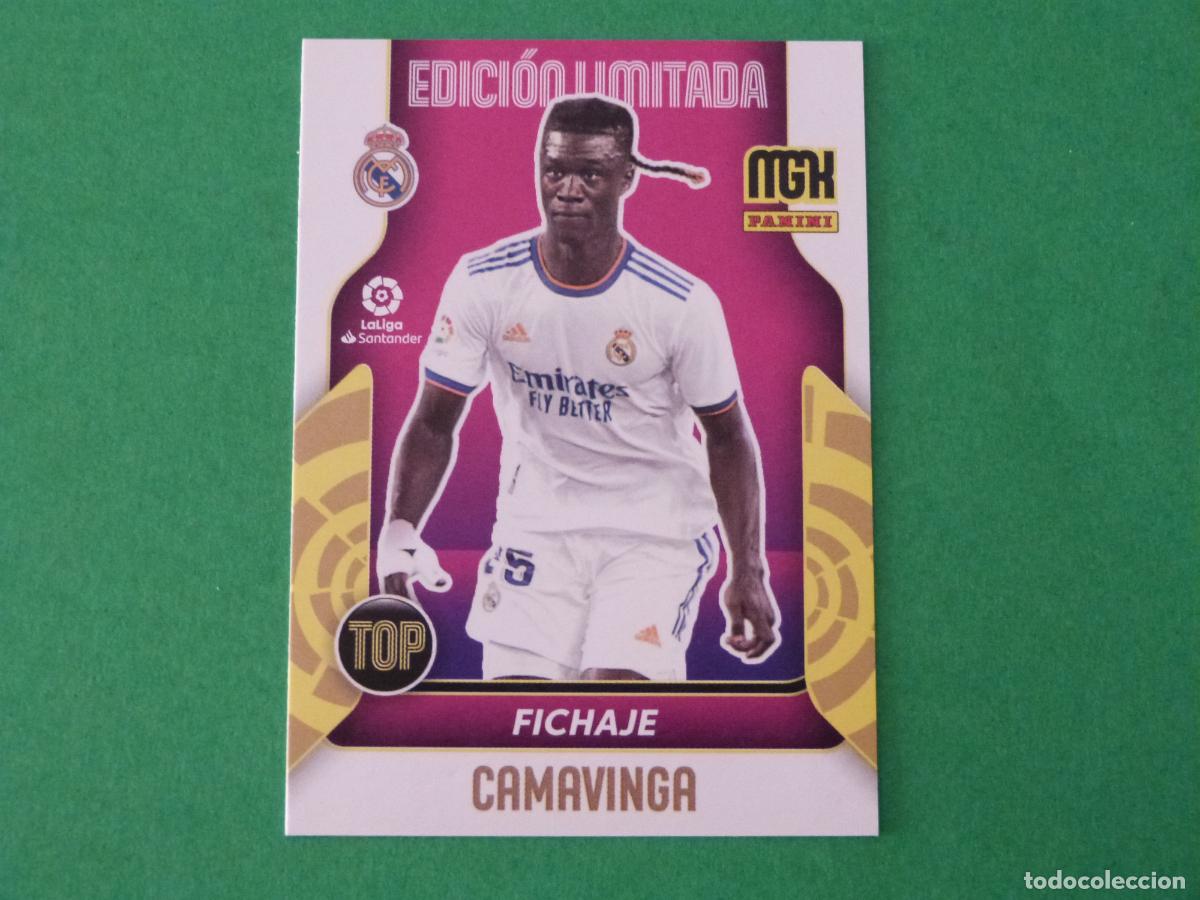Cromos de f&uacute;tbol: TRADING CARD FUTBOL CAMAVINGA REAL MADRID C.F. ED. LIMITADA LIGA MEGACRACKS 2021-2022/21-22 PANINI