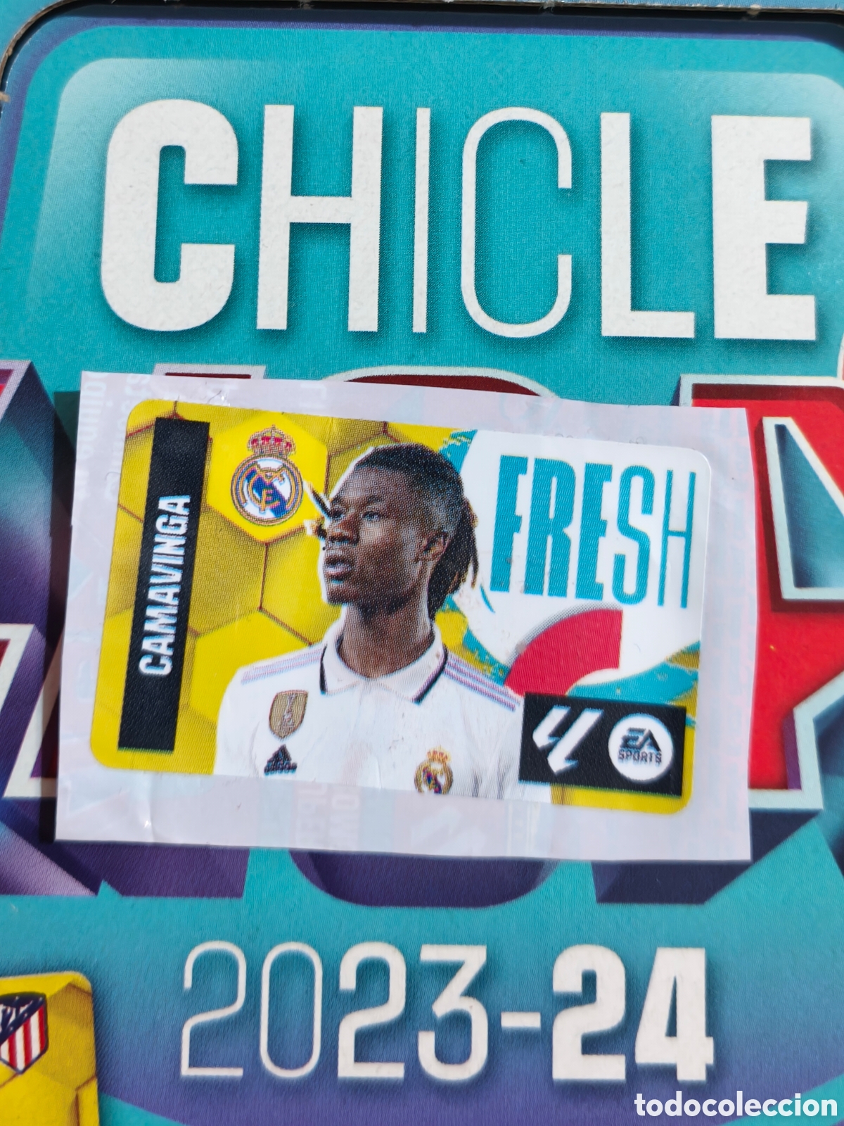 Fu&szlig;ball-Sticker: Camavinga FRESH chicles liga este 23/24 Real Madrid