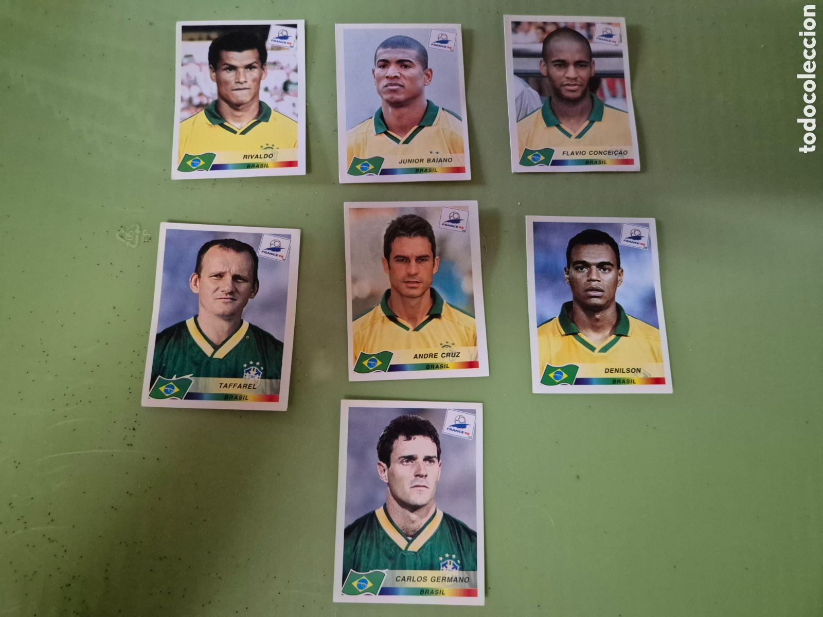 Football Stickers: MUNDIAL FRANCIA 98 PANINI. BRASIL RIVALDO 7 CROMOS