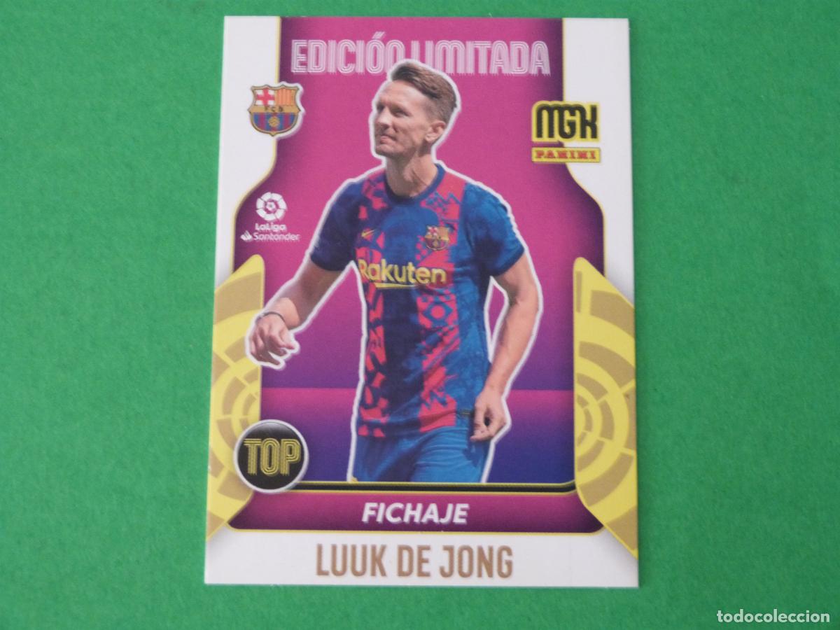 Football Stickers: TRADING CARD FUTBOL LUUK DE JONG REAL MADRID C.F. ED LIMITADA LIGA MEGACRACKS 2021-2022/21-22 PANINI