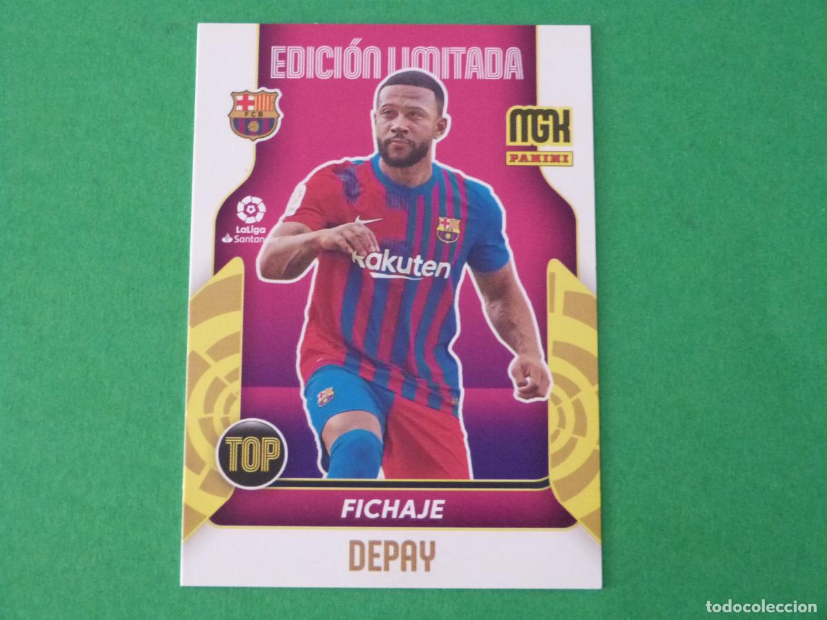Football Stickers: TRADING CARD FUTBOL DEPAY F.C. BARCELONA ED LIMITADA LIGA MEGACRACKS 2021-2022/21-22 PANINI